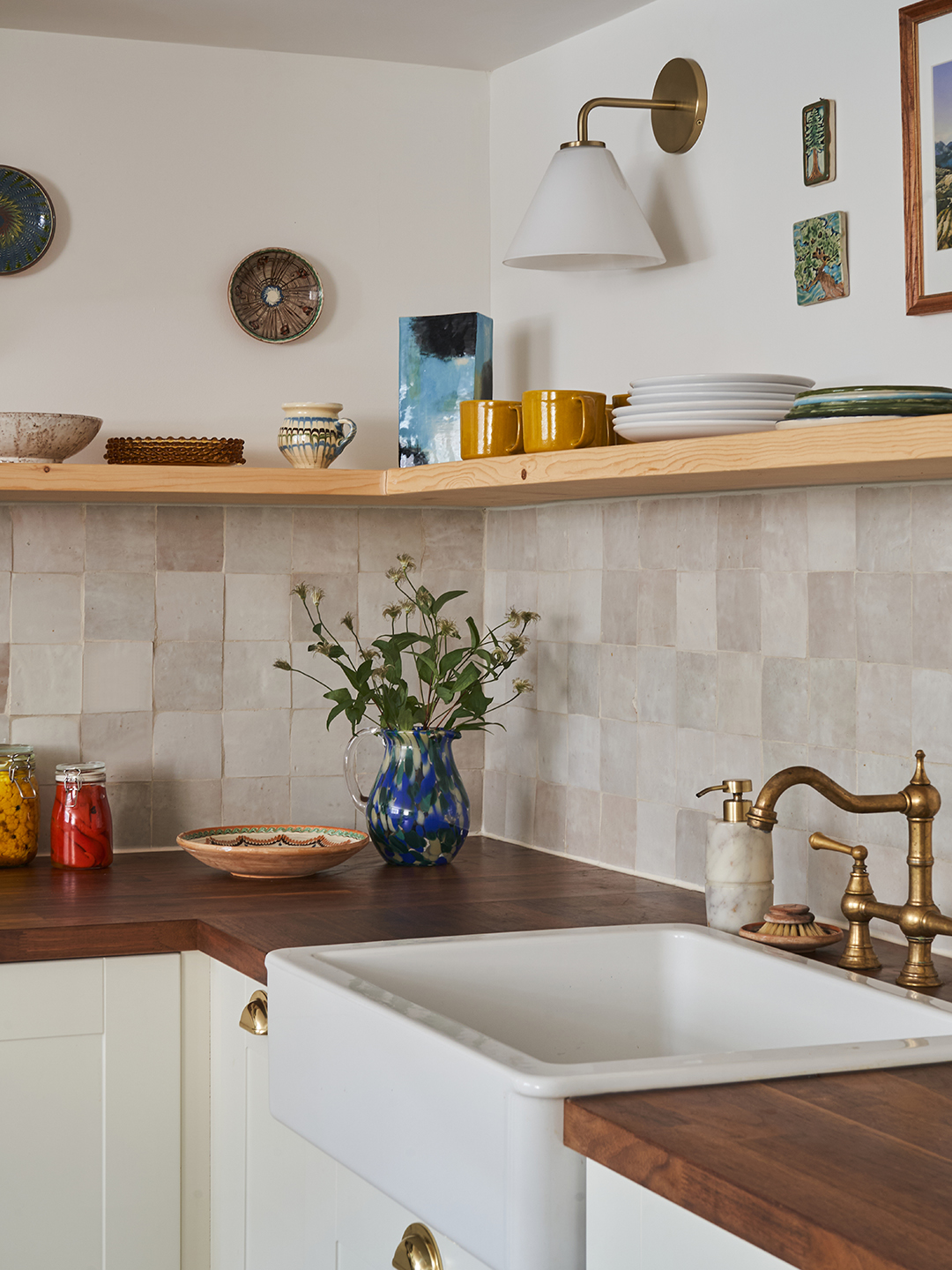 zellige tile backsplash