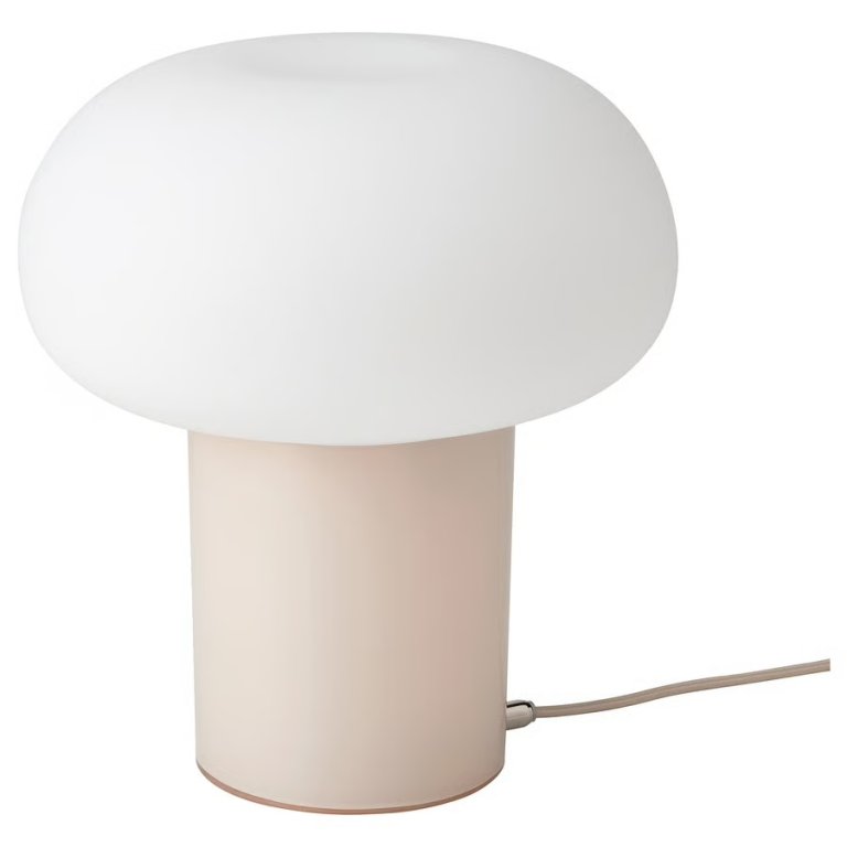  mushroom-shaped table lamp from ikea