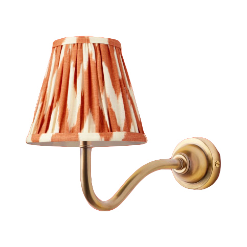  orange pleated sconce