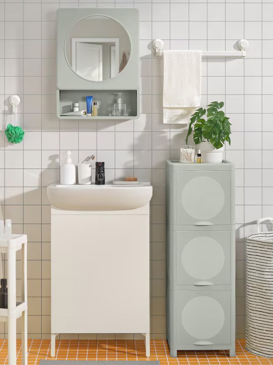 This IKEA Medicine Cabinet Offers Both Open and Closed Storage