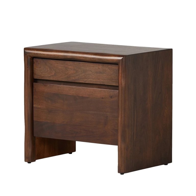  Wood nightstand with drawers