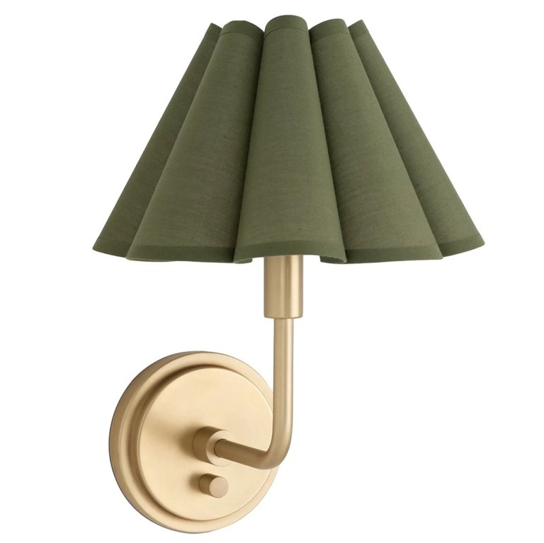 Scalloped shade sconce
