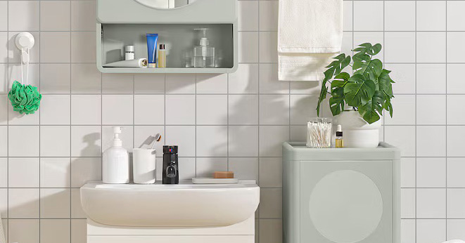 This IKEA Medicine Cabinet Offers Both Open and Closed Storage