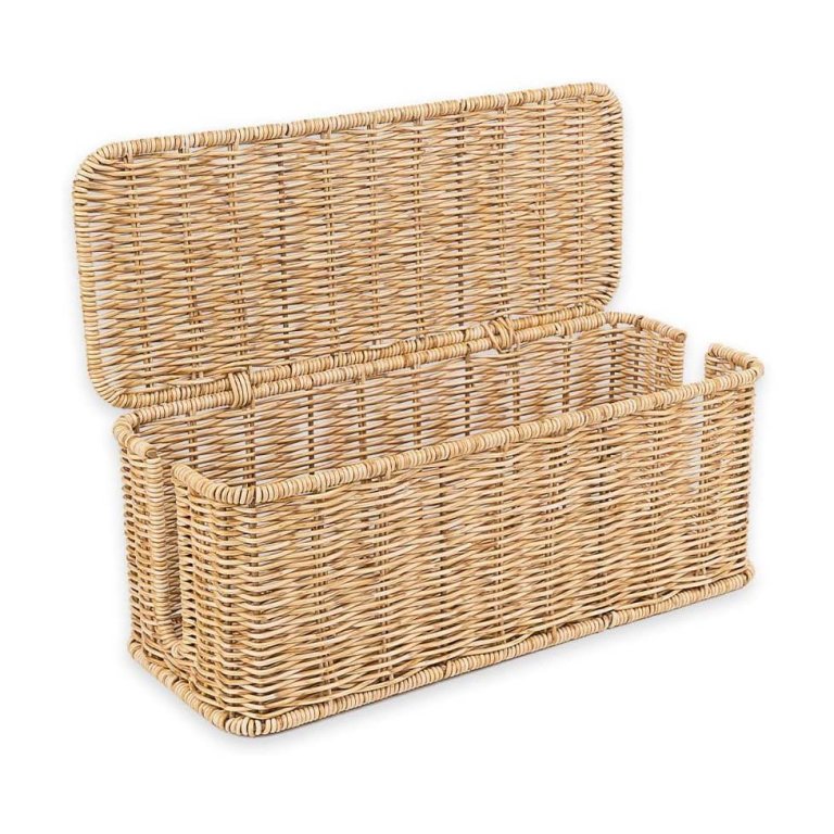 Rattan cable box