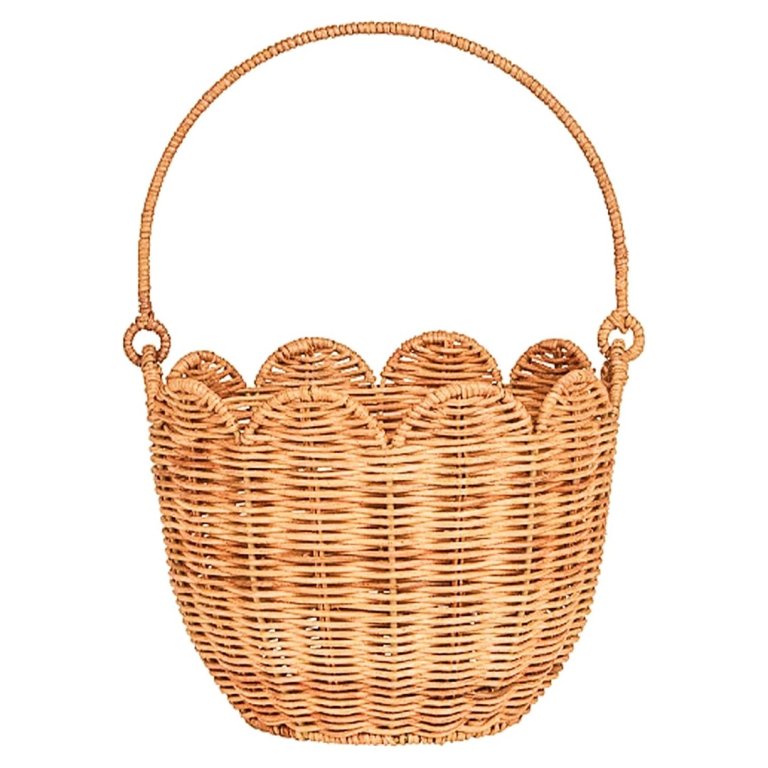  scalloped wicker easter basket