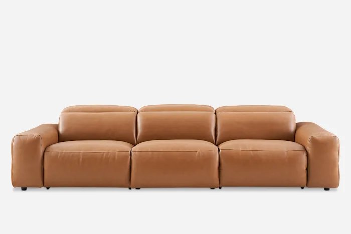  three seater leather sofa
