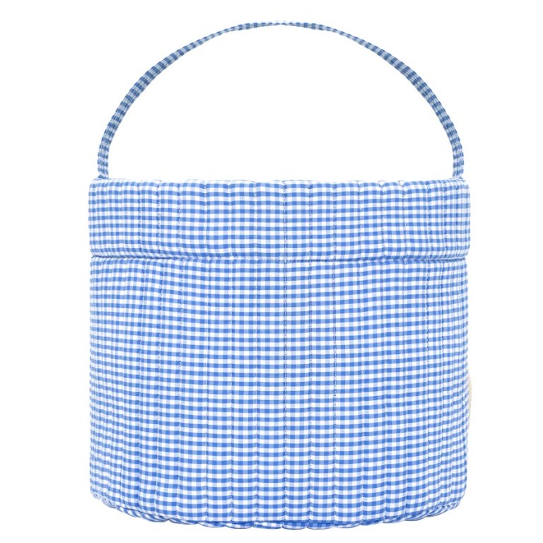  blue gingham easter basket