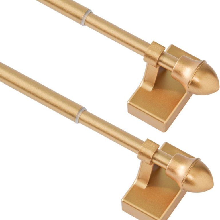  Gold curtain rods