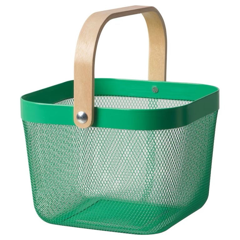  green mesh easter basket