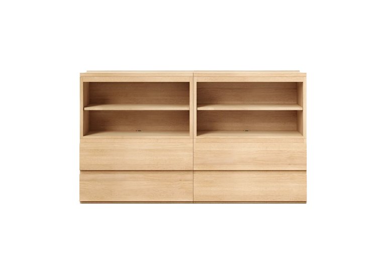  Blonde wood, eight-drawer dresser from Thuma.