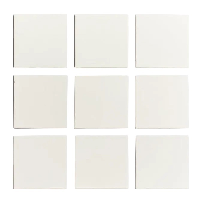  Grid of white tiles