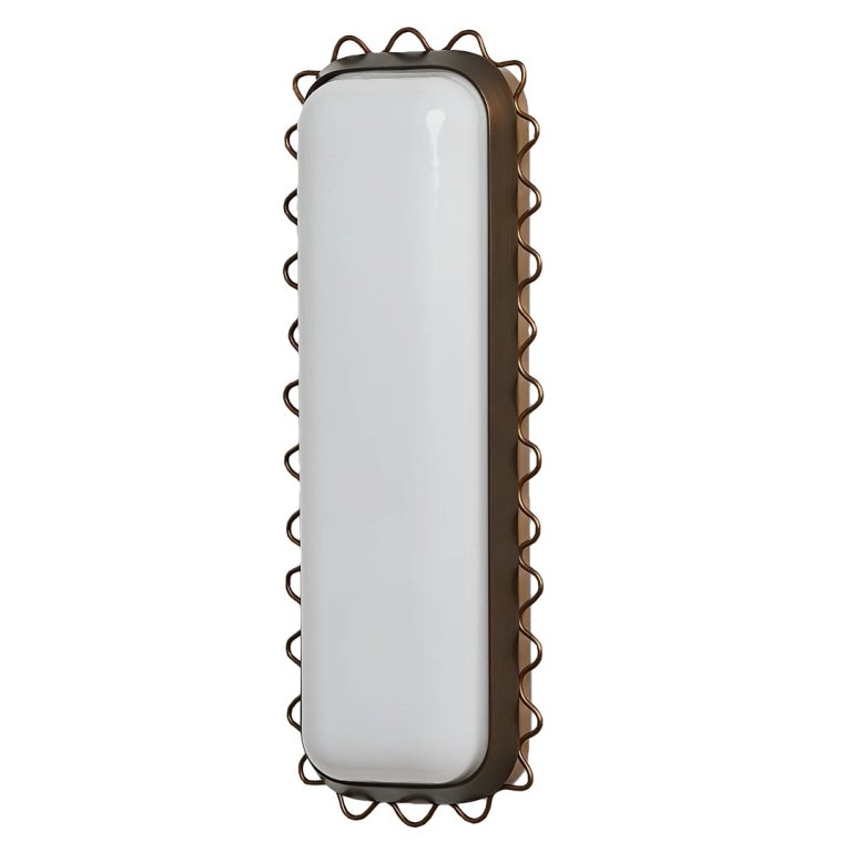  Sconce with wavy trim