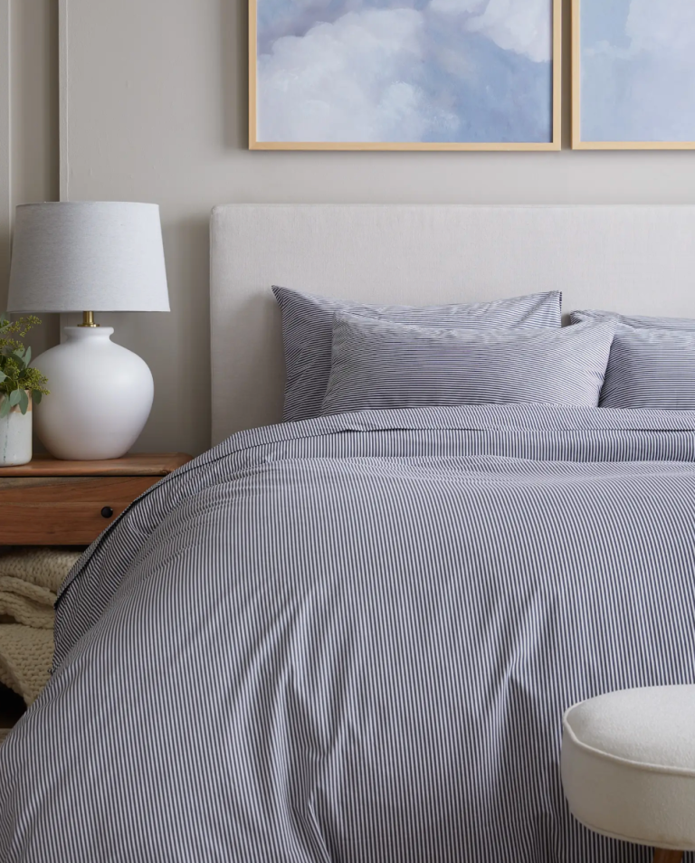  blue striped bedding