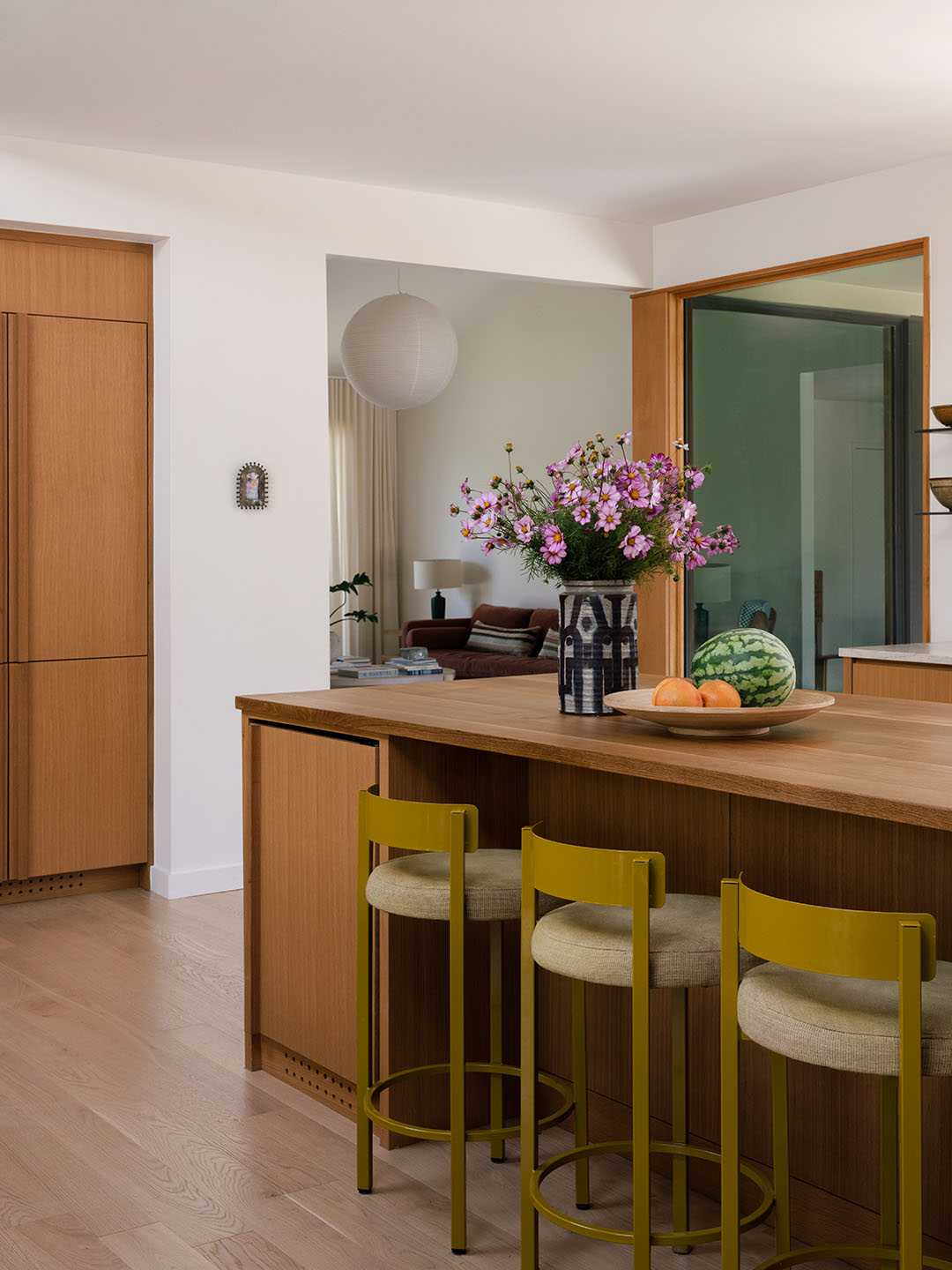 Tour A Mid Century Austin Home With A Groovy Yellow Mudroom