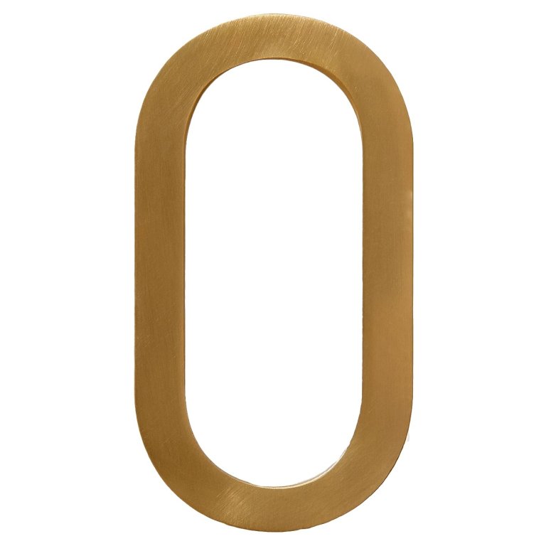  Brass house number