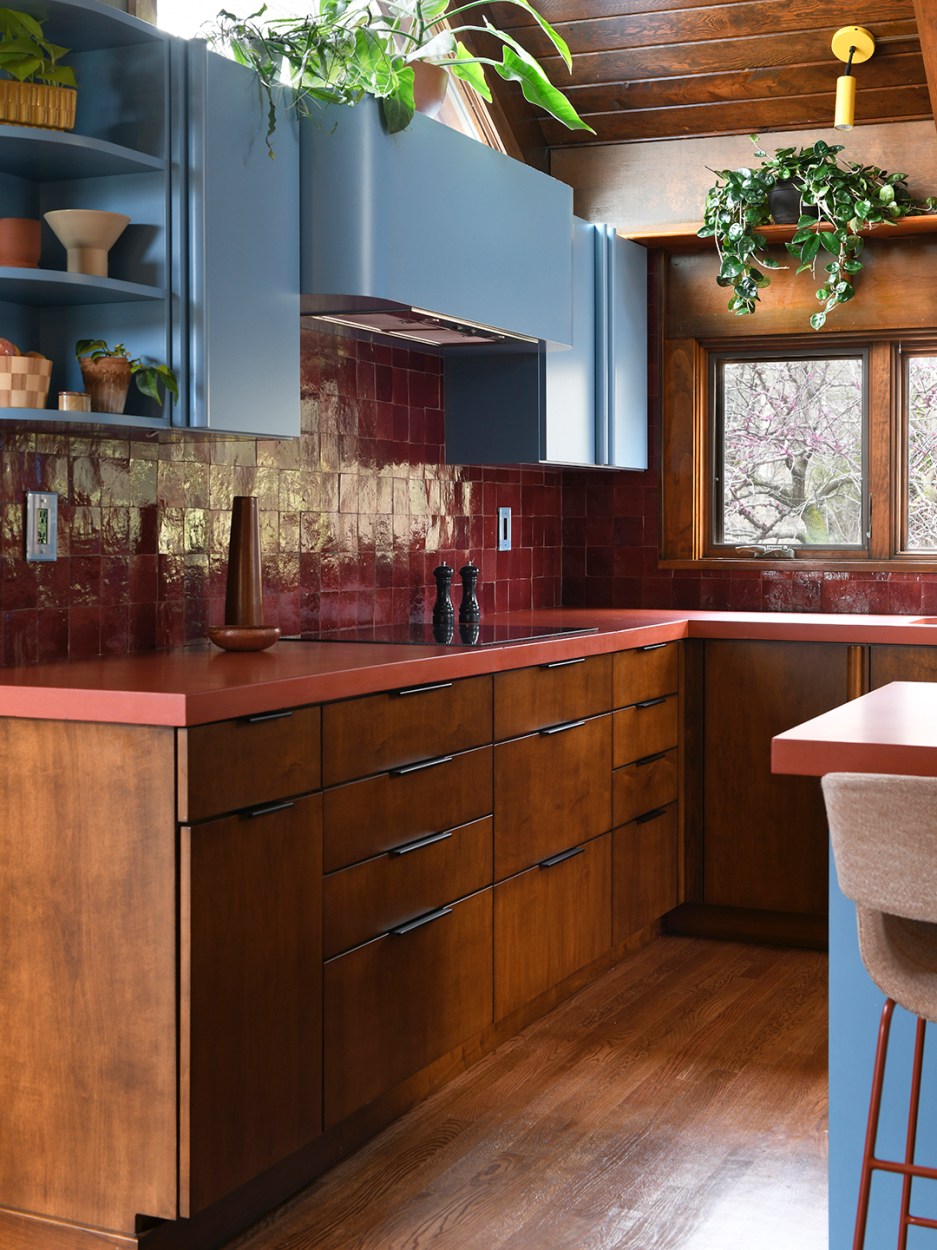 This Mid-Century Kitchen Reno Has a "Command Center" Cabinet