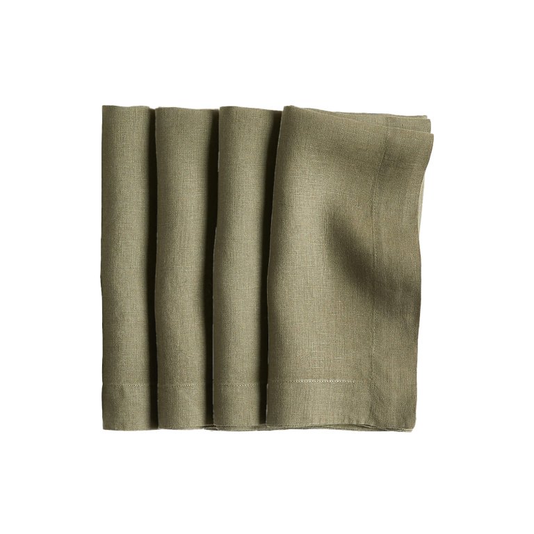 Marin Desert Green EUROPEAN FLAX ™-Certified Linen Napkin