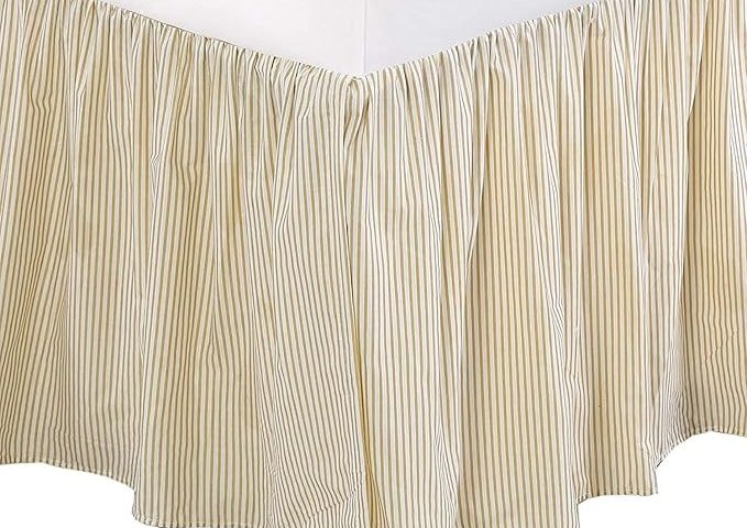  striped bed skirt