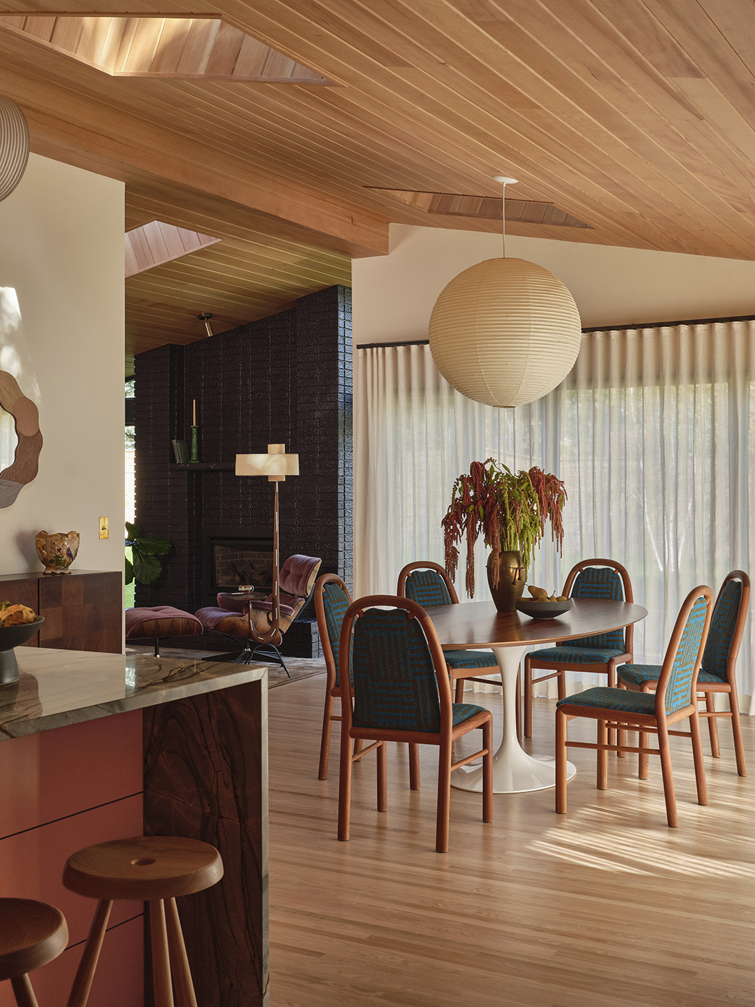 The new dining space directly off of the kitchen