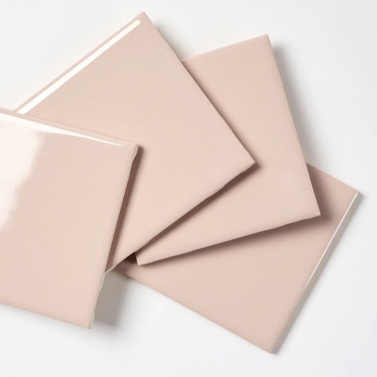  square pink tile