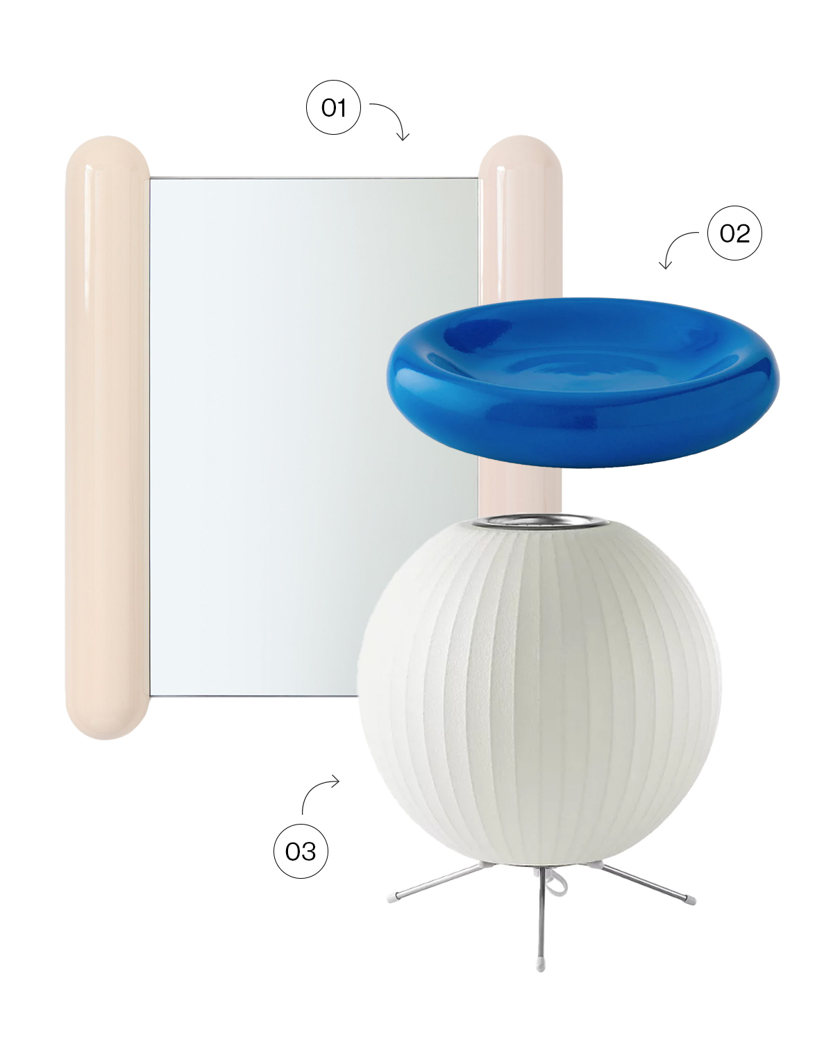 rounded dresser decor