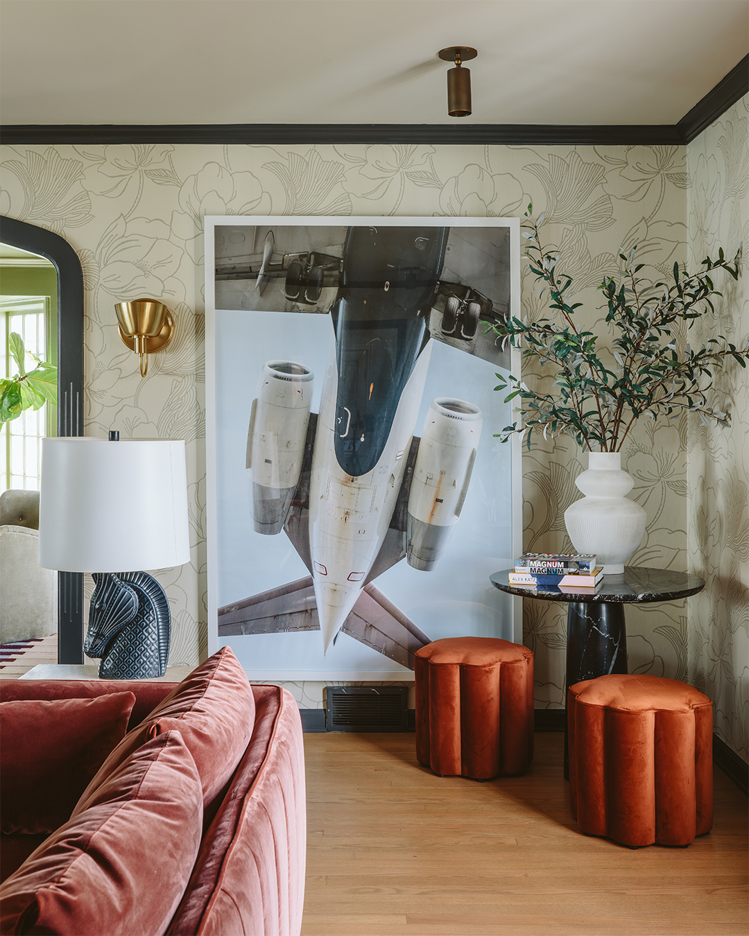 corner in table of living room