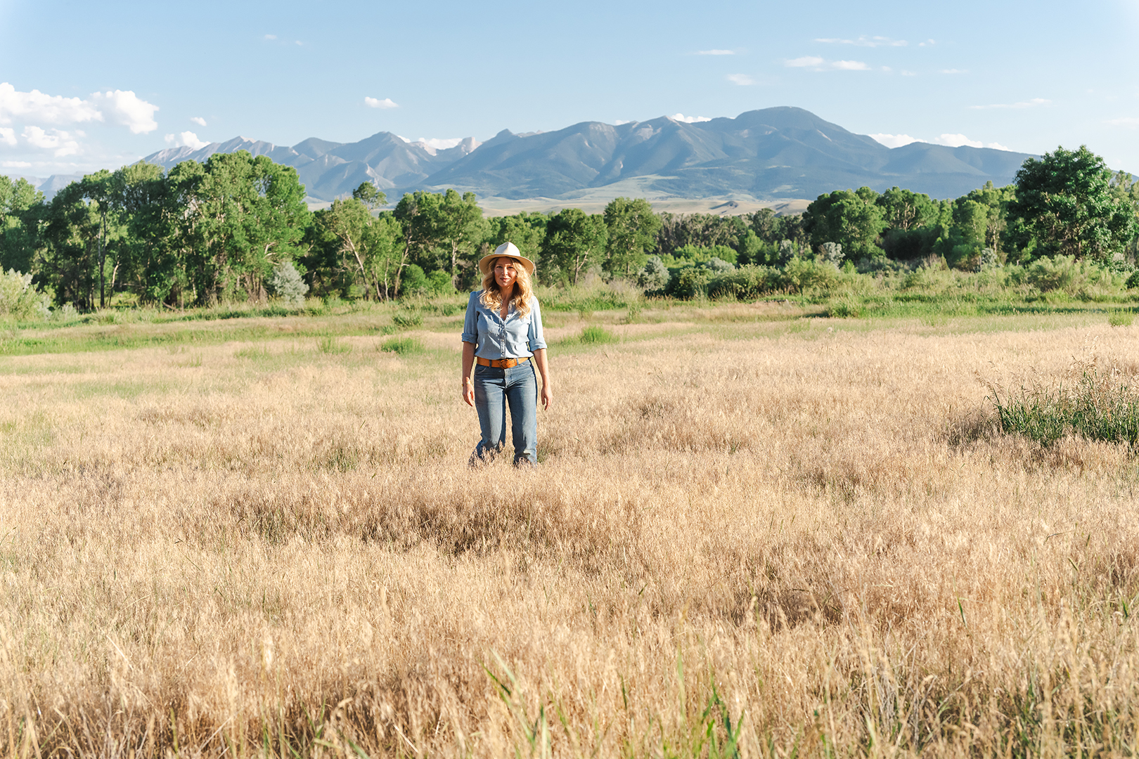 Fiona West standing in a field