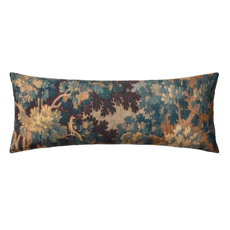  green floral pillow