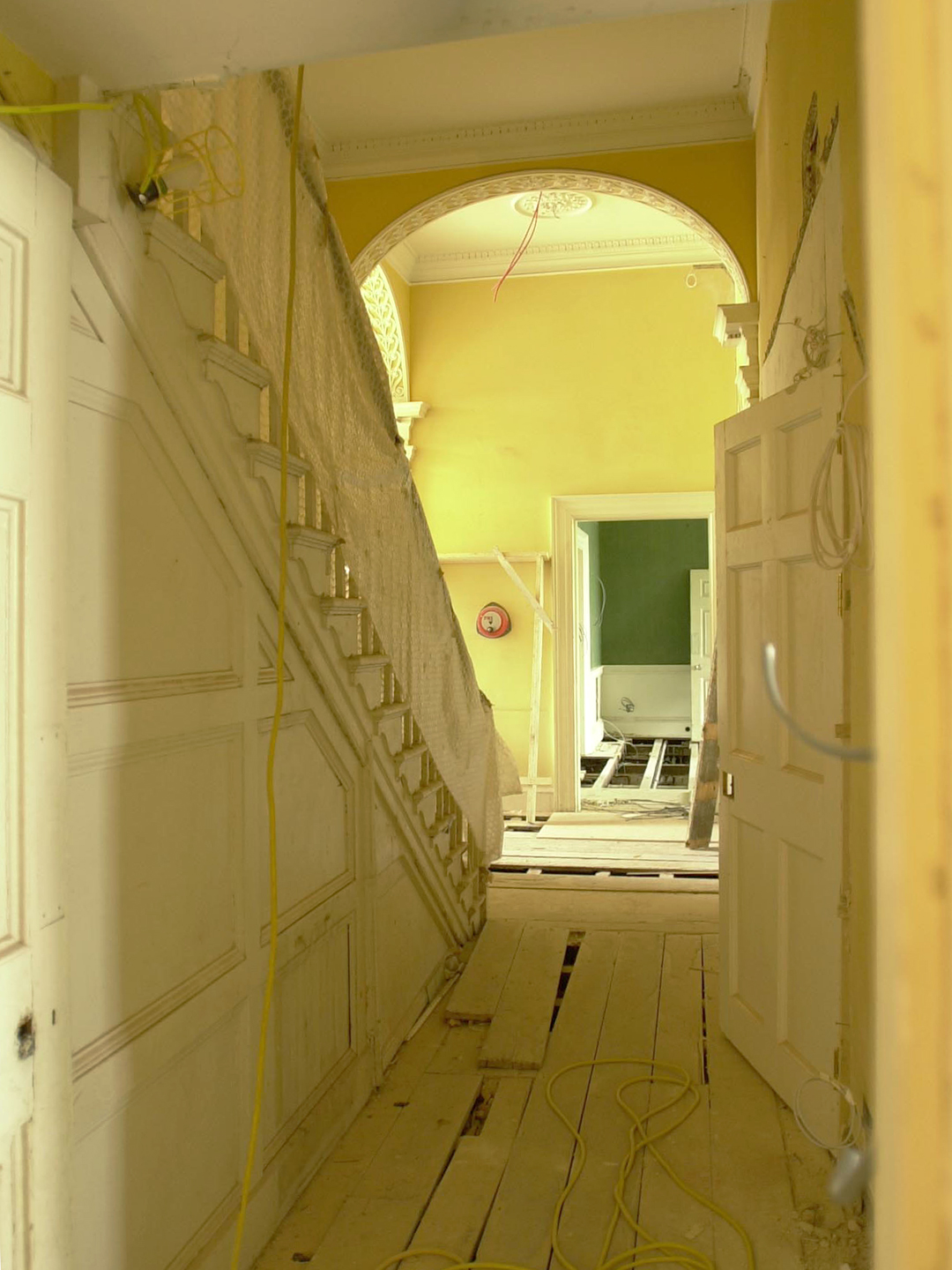 Hallway with staircase
