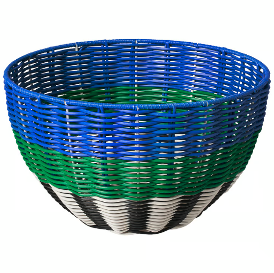  blue and green basket