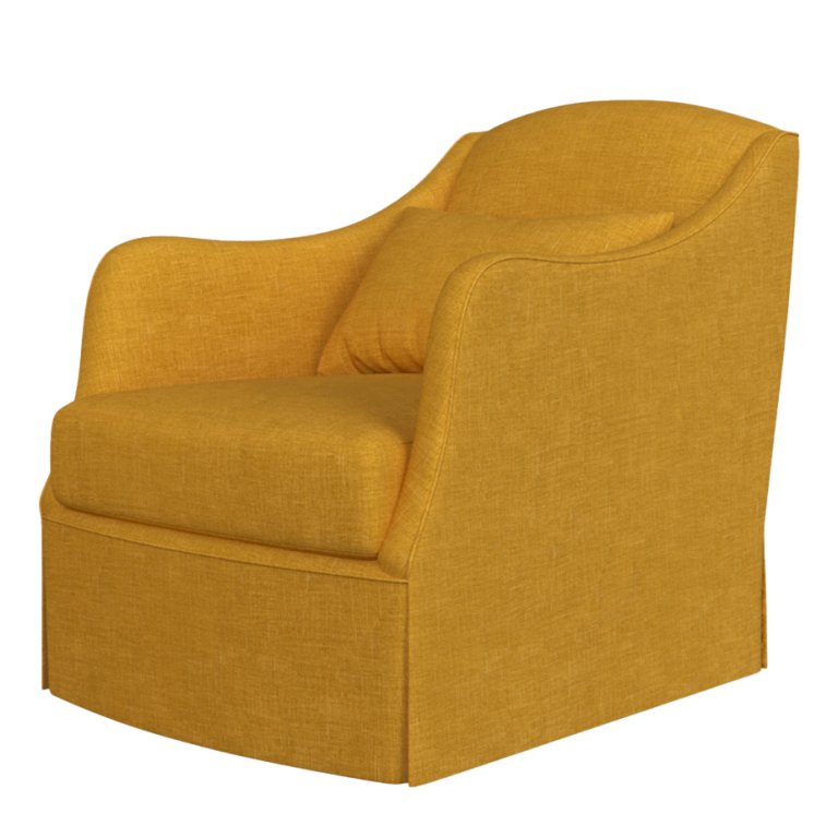  Mustard swivel chair
