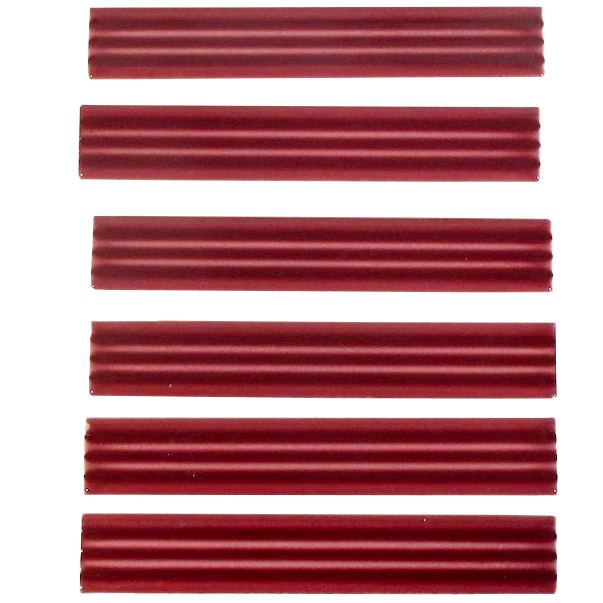  red striped trim tile