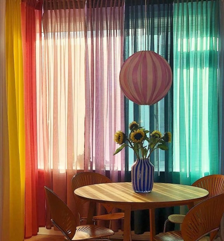  colorful curtains