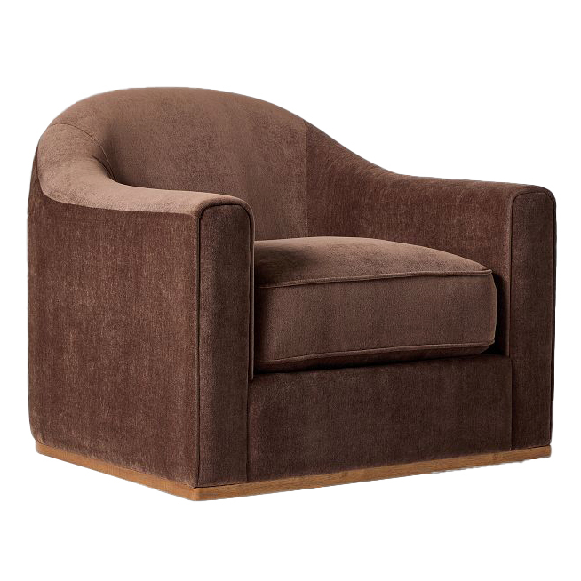  Brown swivel chair