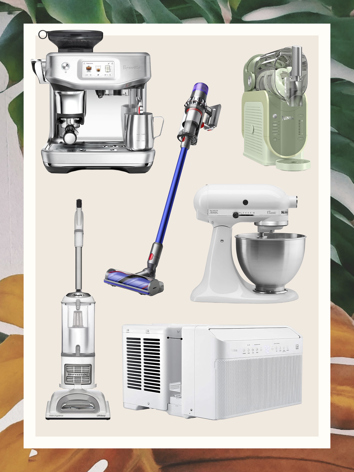 appliances on backdrop