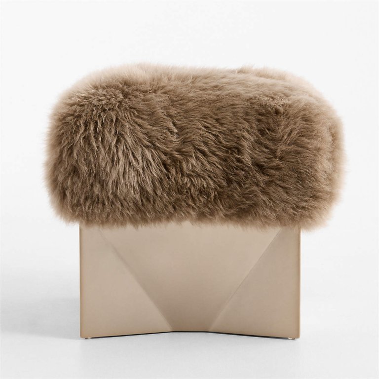  shearling ottoman