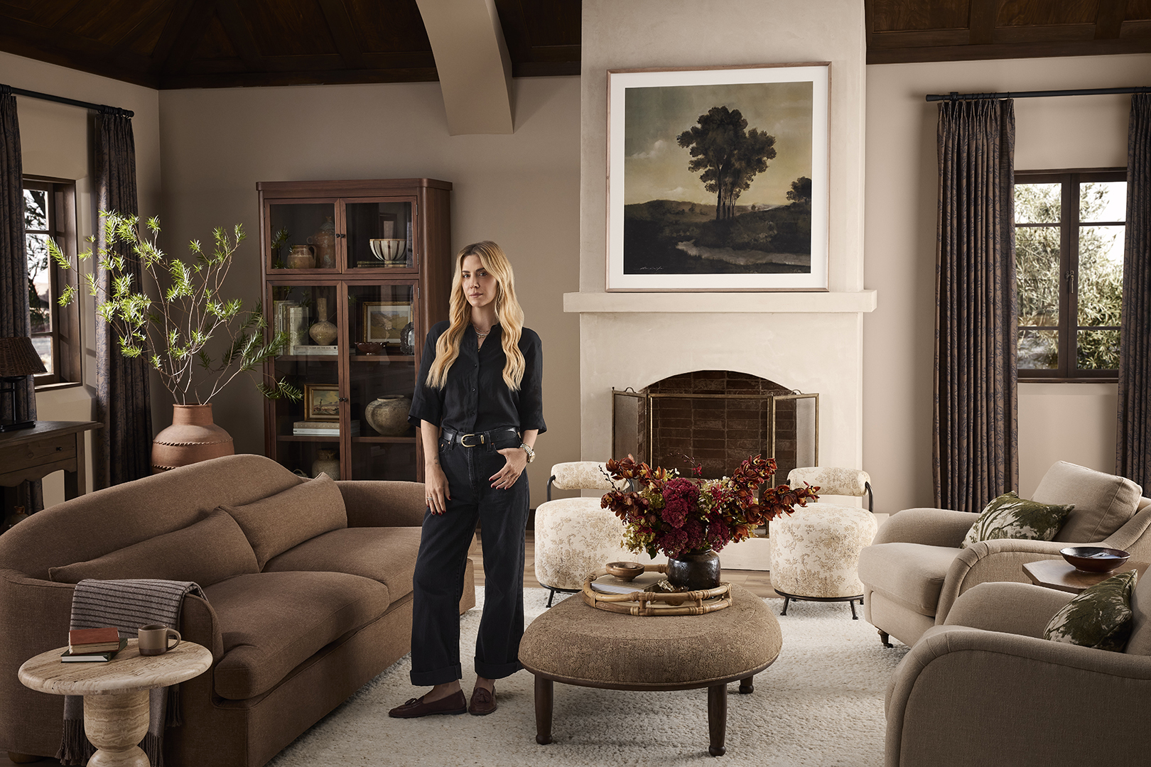 woman in living room