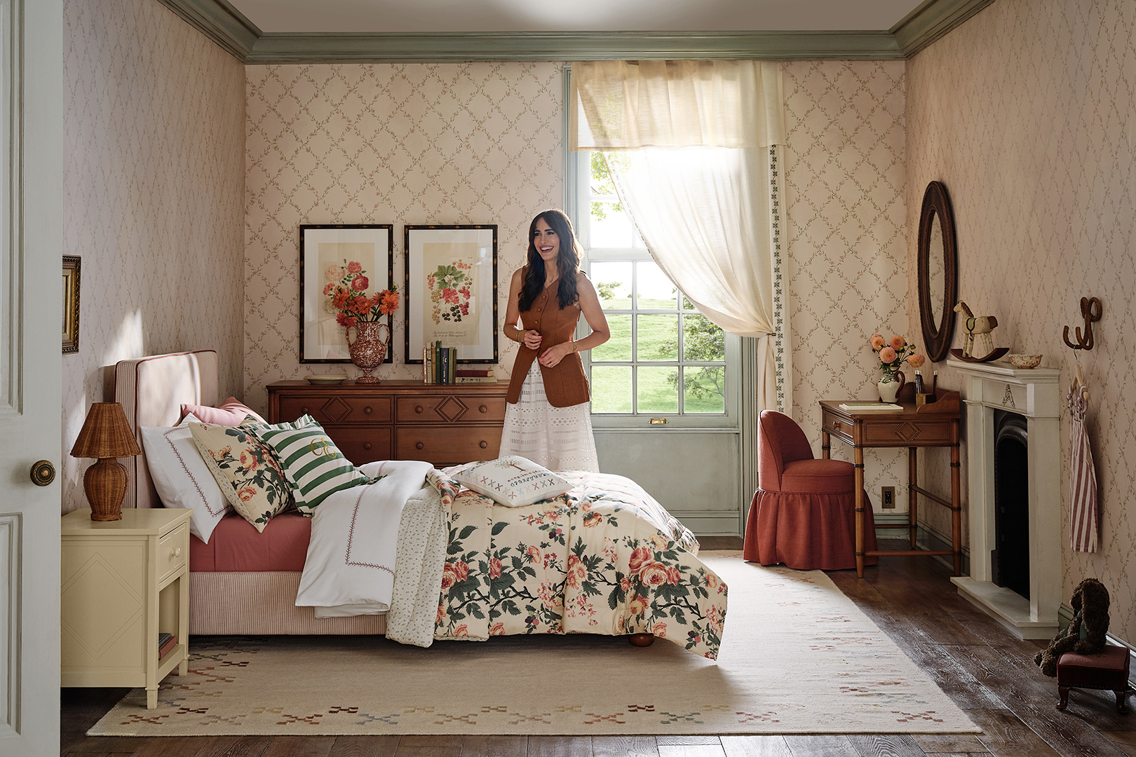 woman standing in kids room