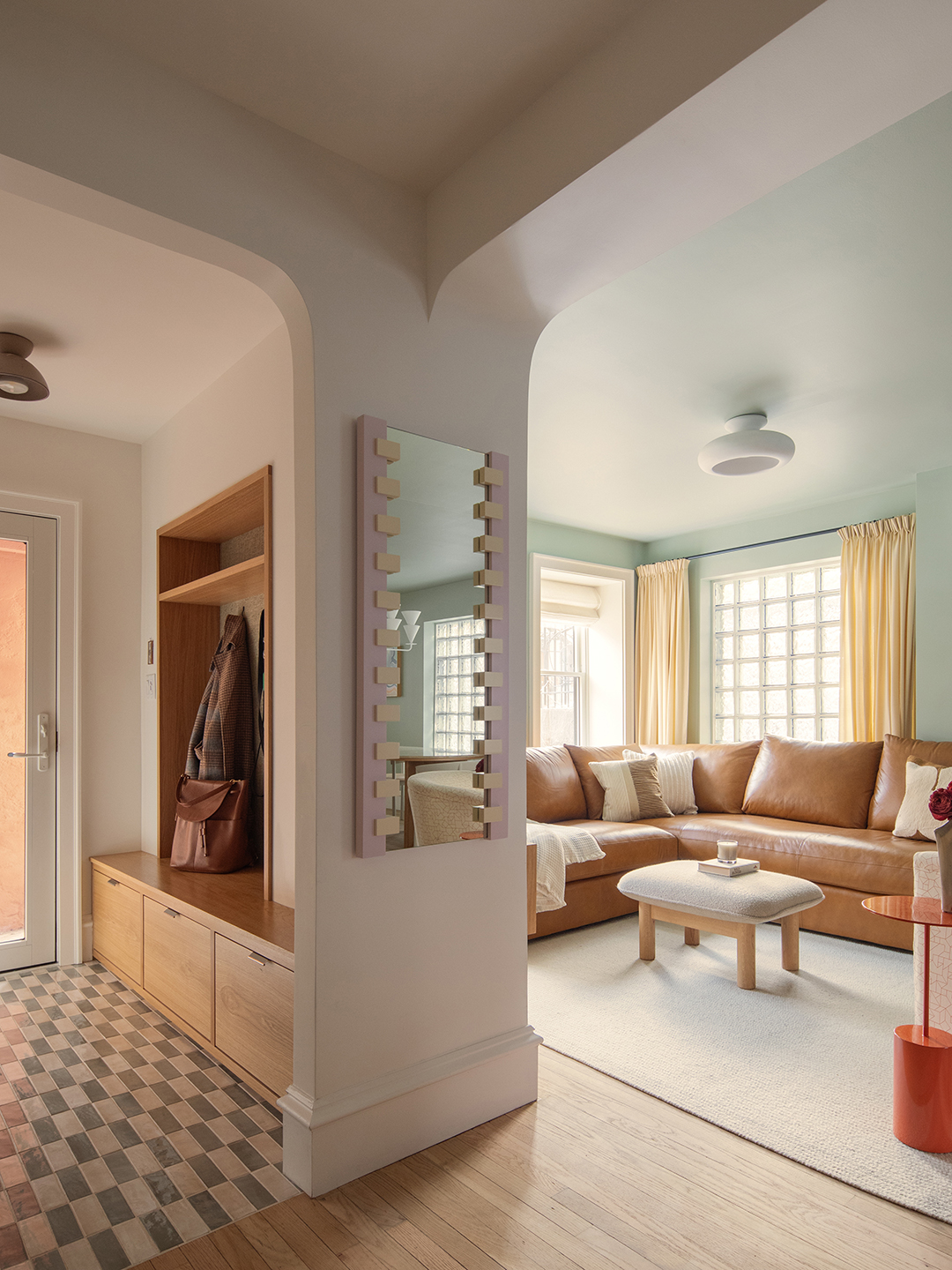 entryway built in bench