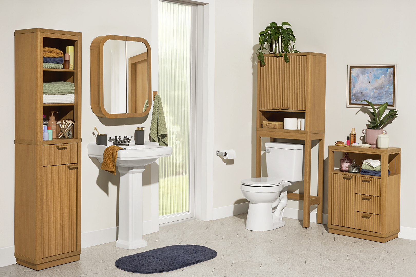 wood bathroom furniture