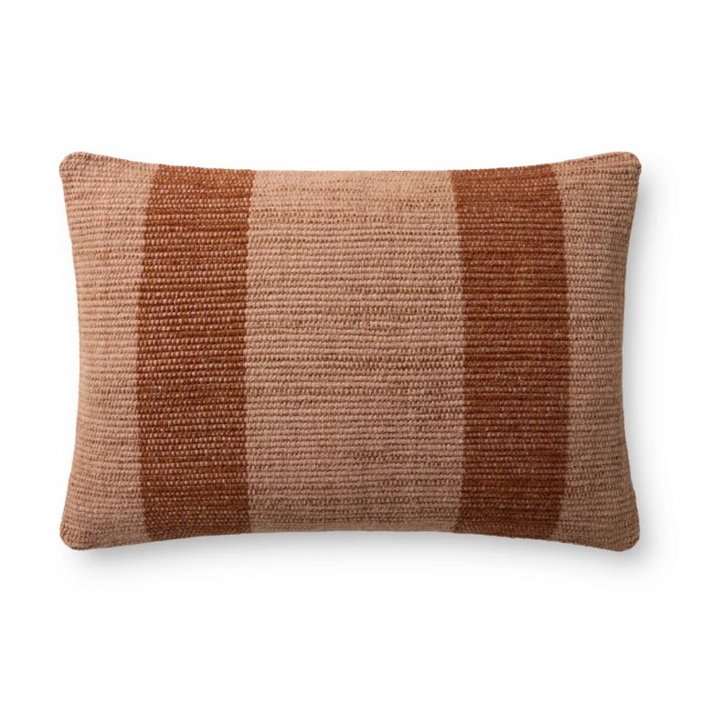  pink striped pillow