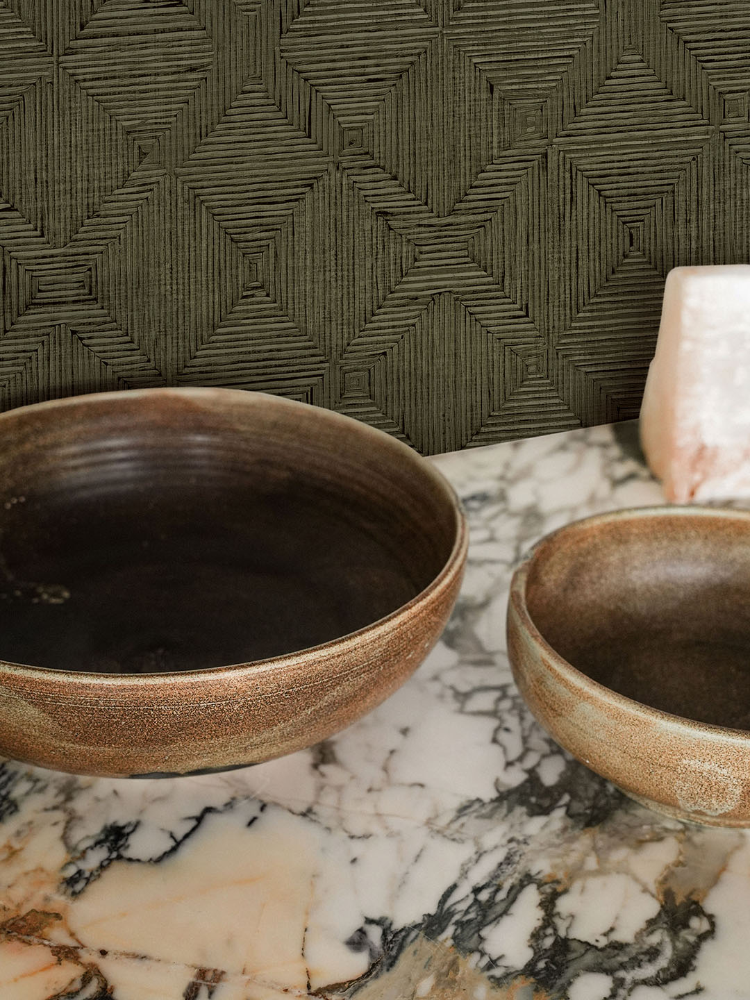 bowl on marble tbale