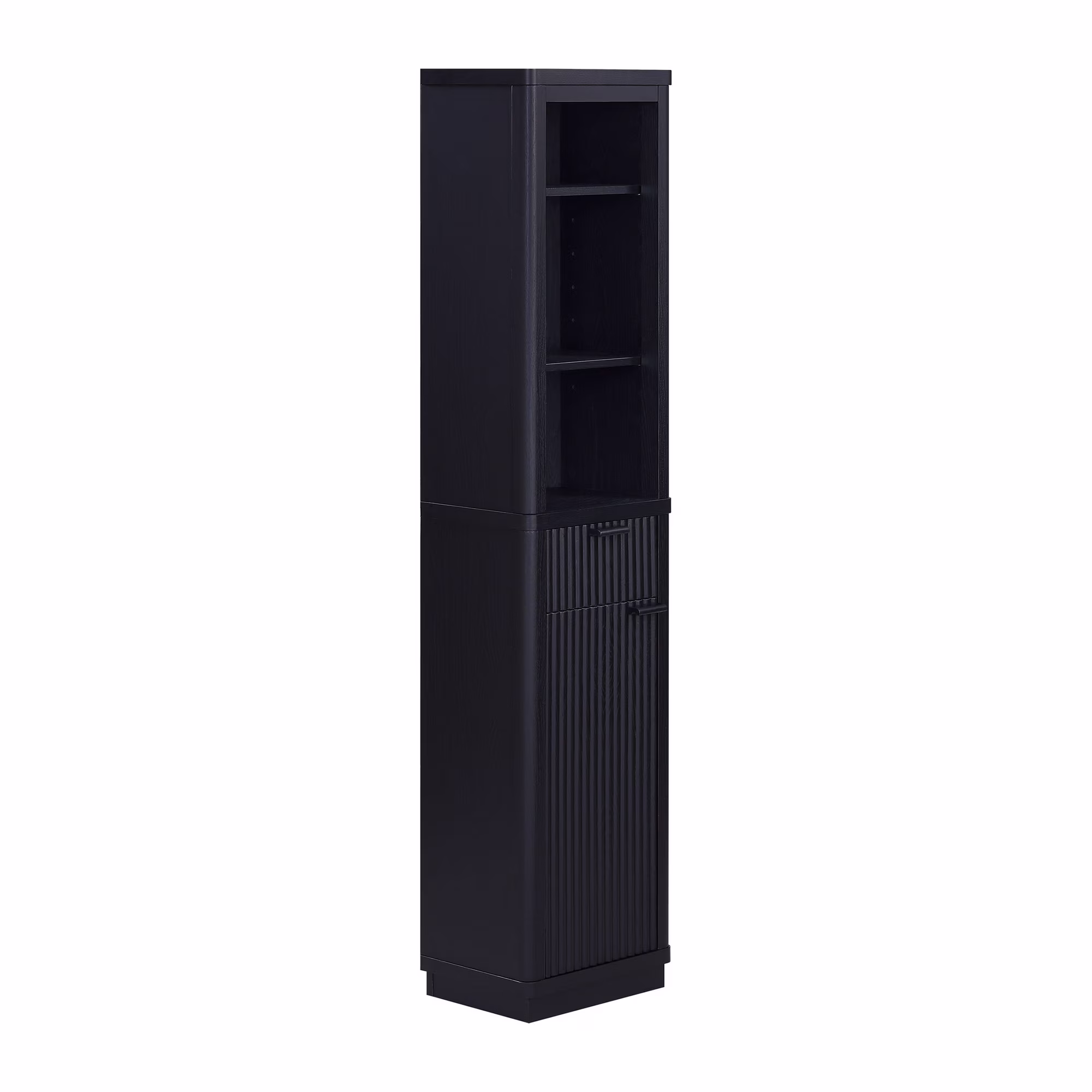  tall black cabinet