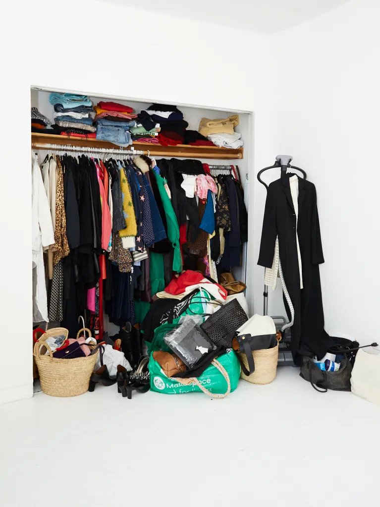 messy closet