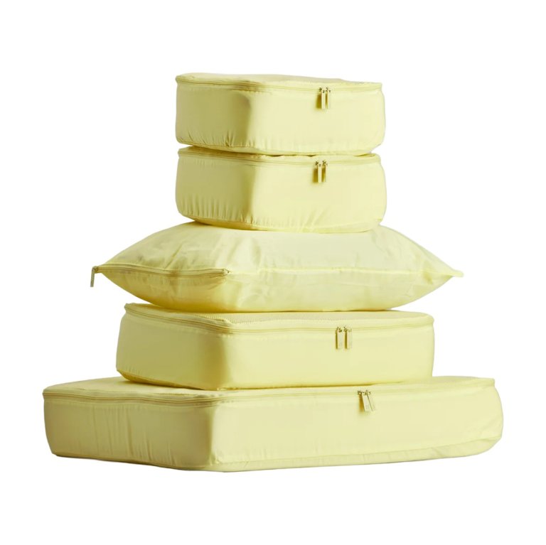  yellow packing cubes