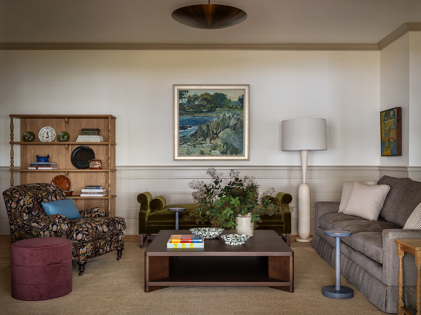 living room with multiple seating