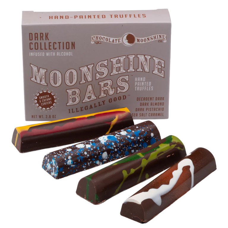  color-splattered chocolate truffles