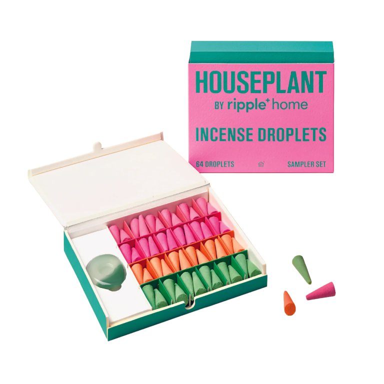  colorful incense droplets