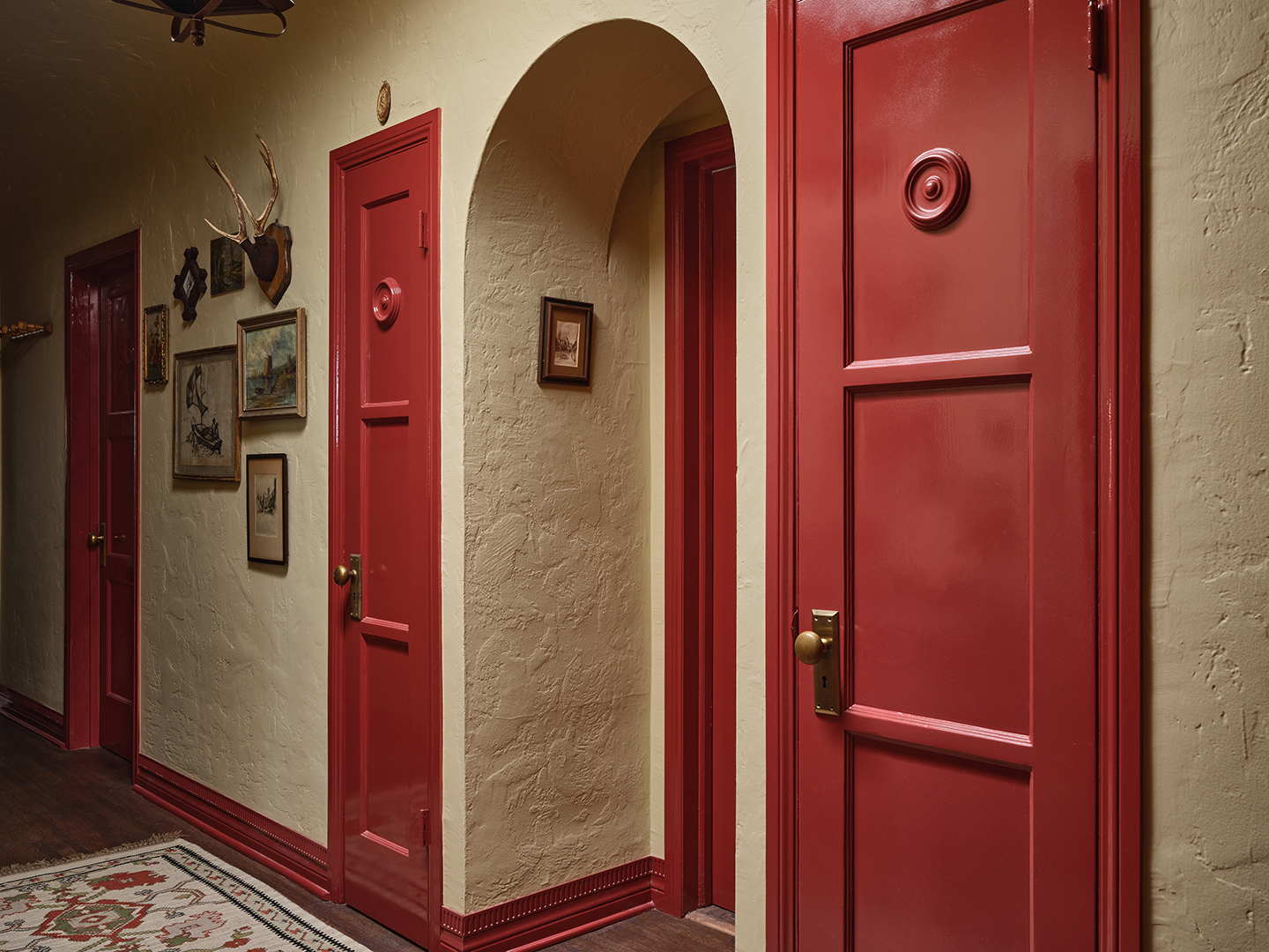 redhallway doors