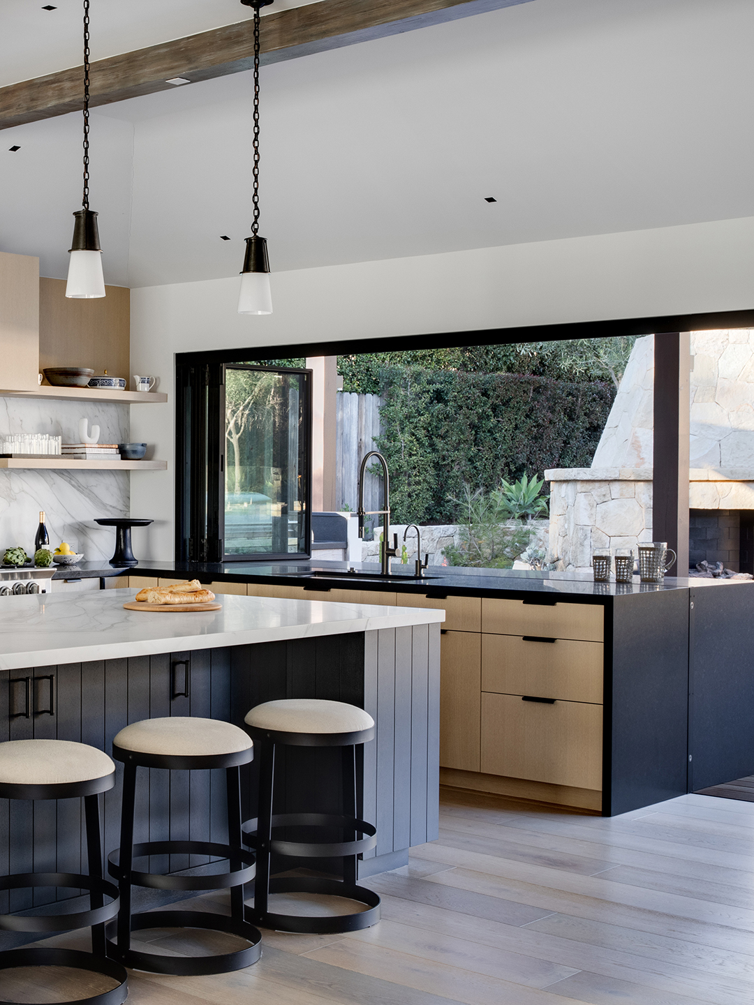 kitchen with large window